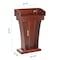 Adiroffice Wood Floor Stand-Up Podium Lectern with Storage Drawer in Cherry ADI661-012-CH-MK - alternate 7
